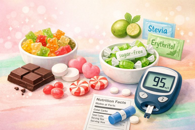 Choosing sugar free candy for diabetics