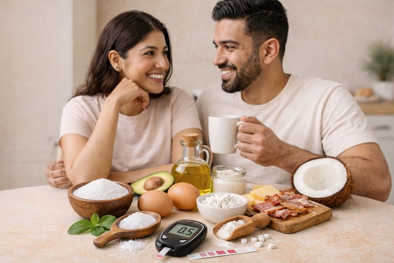 A happy couple with a keto lifestyle