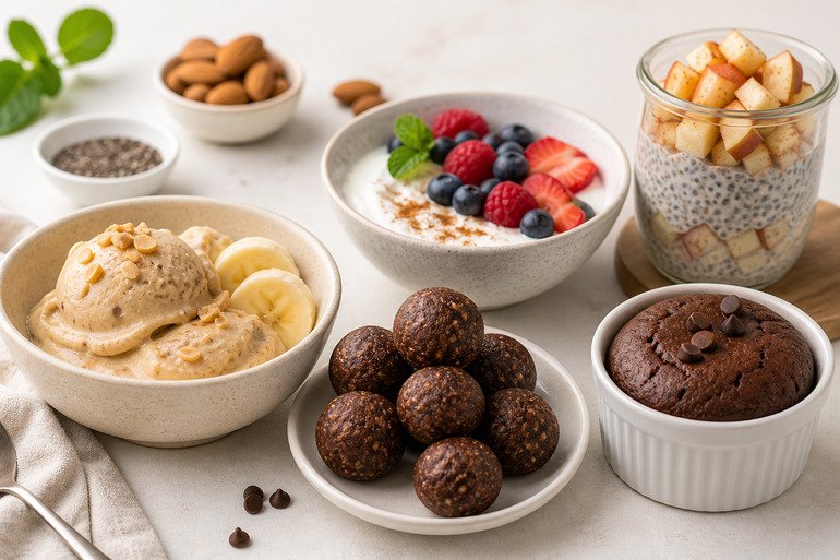 Easy Sugar-Free Desserts prepared at home