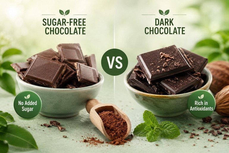 Sugar-Free vs Dark Chocolate